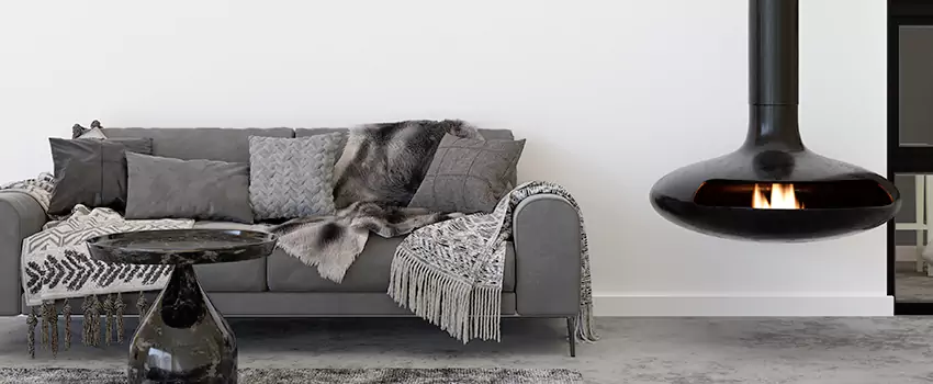 Circular Hanging Fireplace Installation Services in Morganton, NC